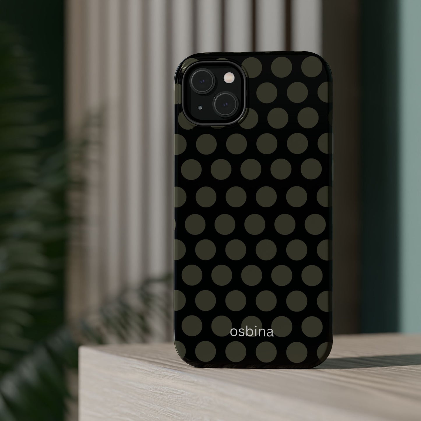 osbina | MagSafe compatible for iPhone | Onyx Chic Phone Case | Modern Muse Collection
