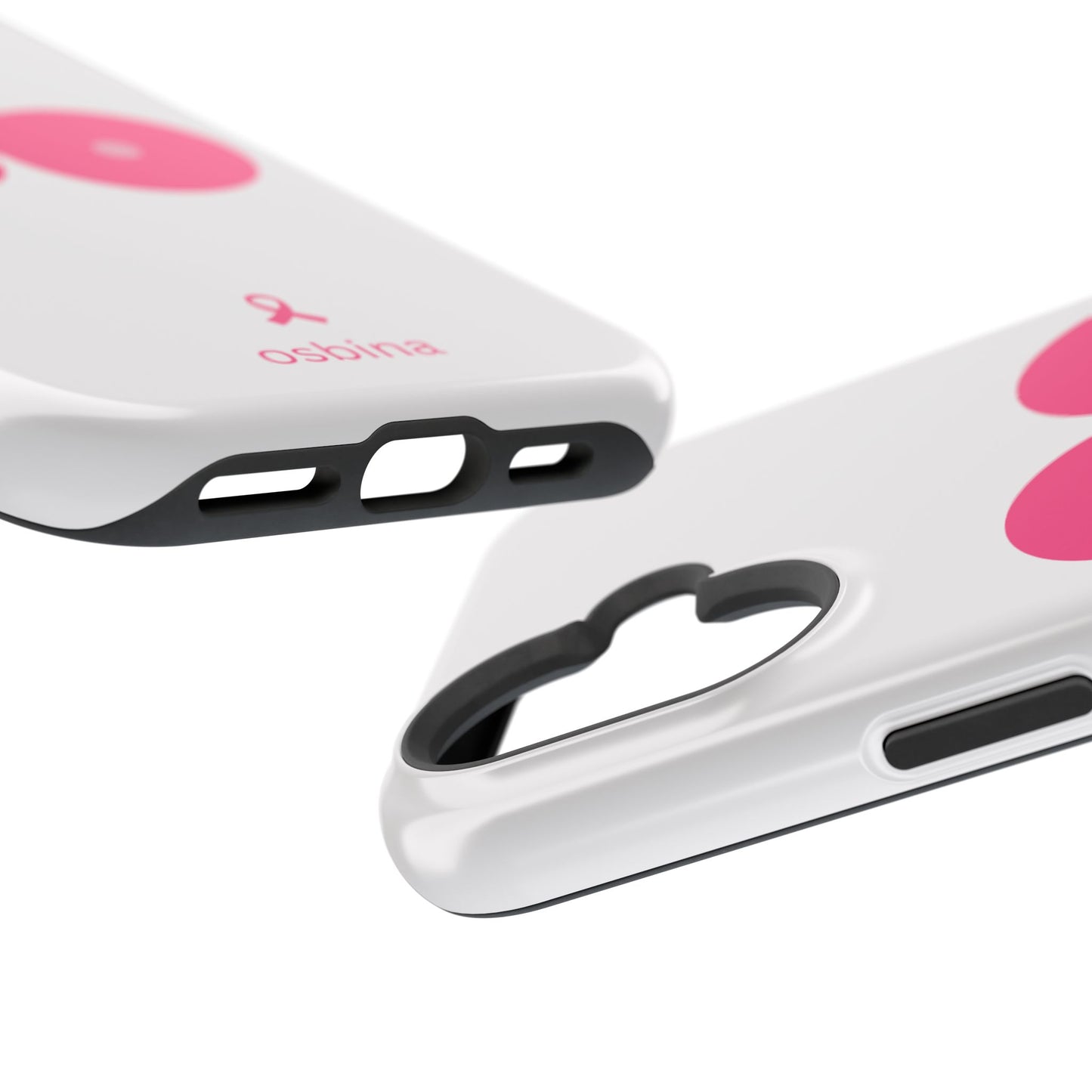 osbina | MagSafe compatible for iPhone | Limited Edition The Check Your Tatas Case in Light Pink + Soft Pink + Hot Pink | The Pink October Collection | Inspired By