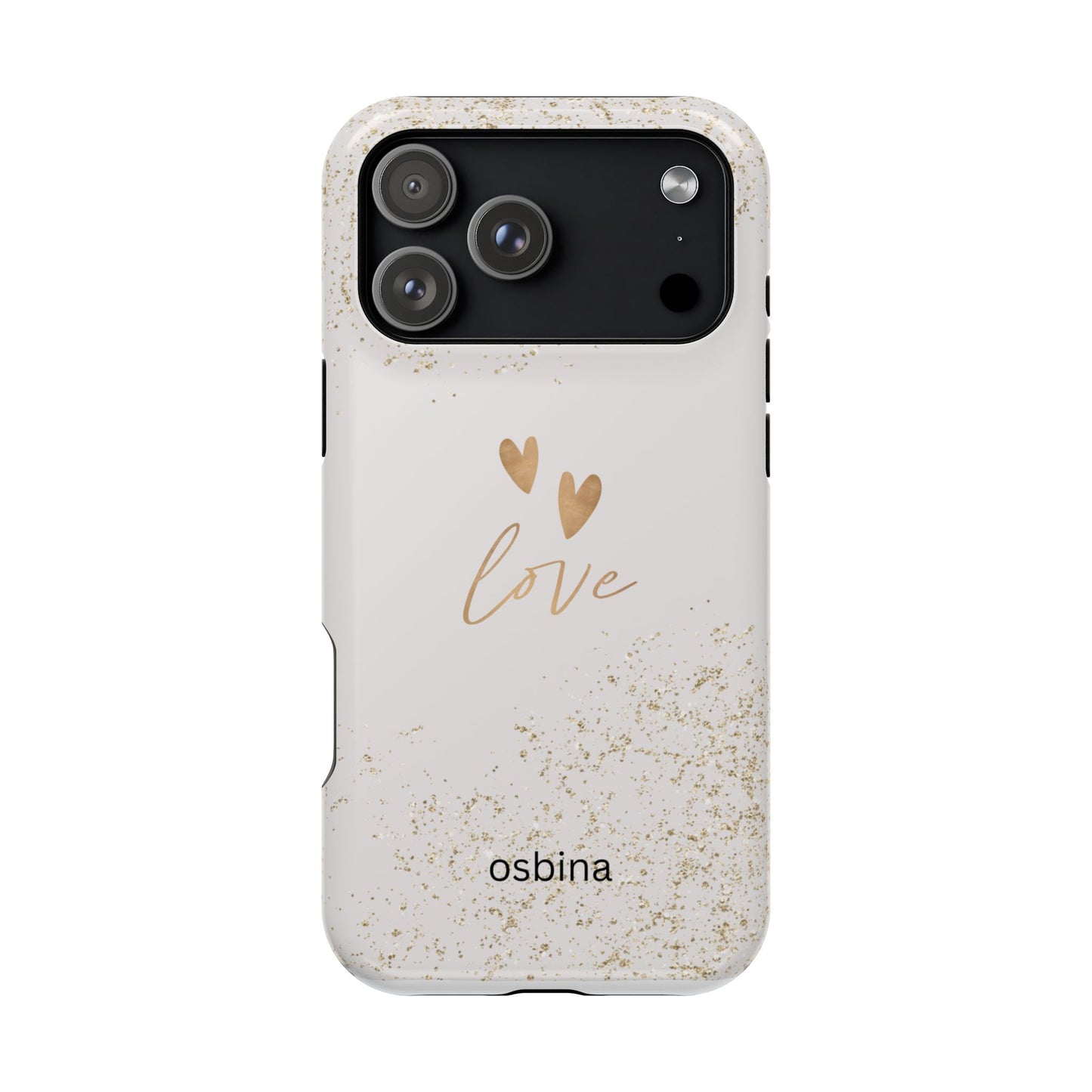 osbina | MagSafe compatible for iPhone | Golden Amour Phone Case | Modern Muse Collection
