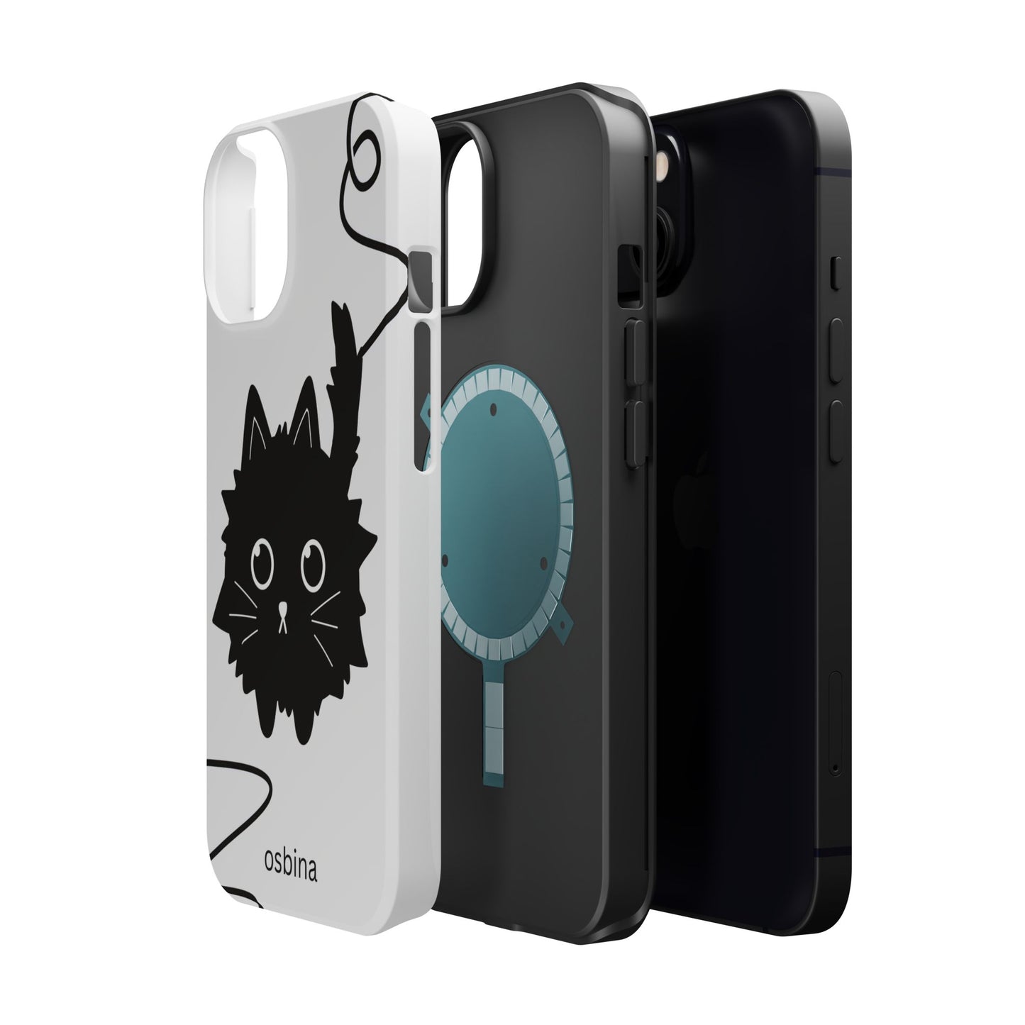osbina | MagSafe compatible for iPhone | Midnight Couture Cat Phone Case | Season Collective Collection