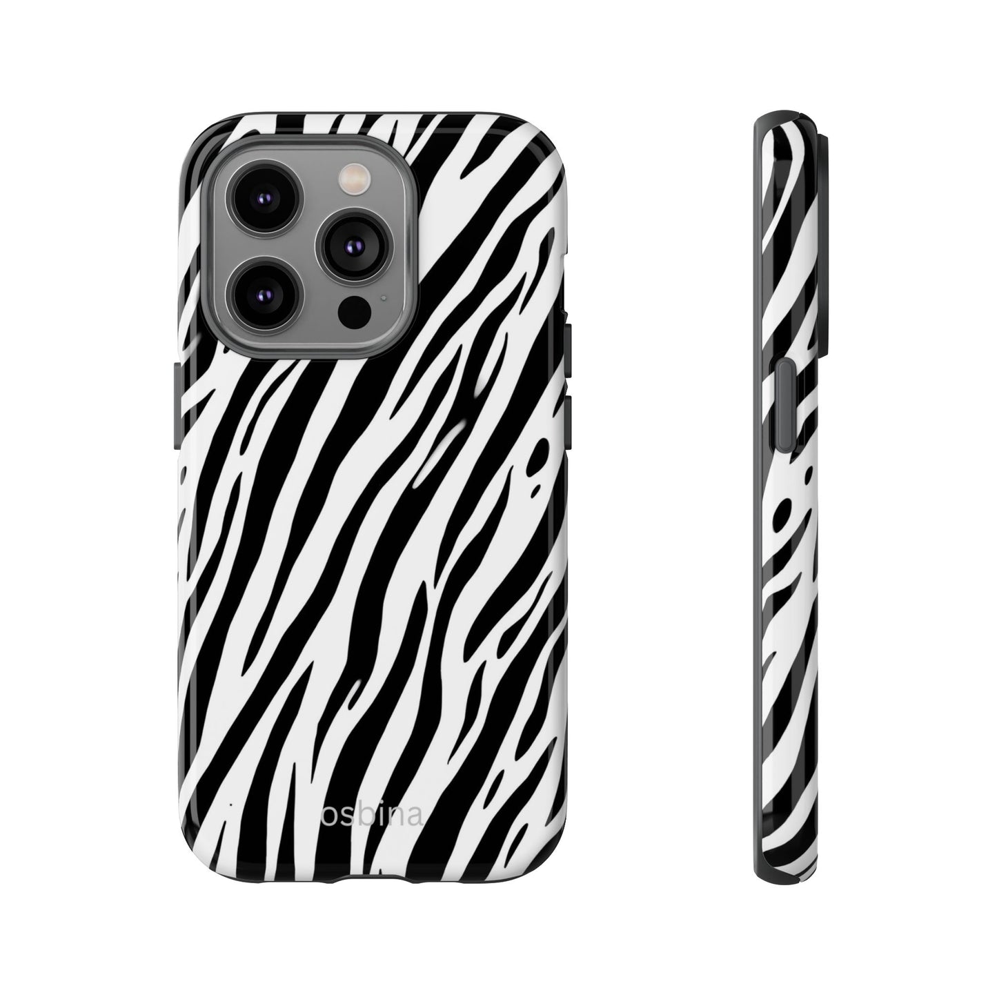 osbina | The Bengal Bold Stripe Case in White + Black | The Season Collective
