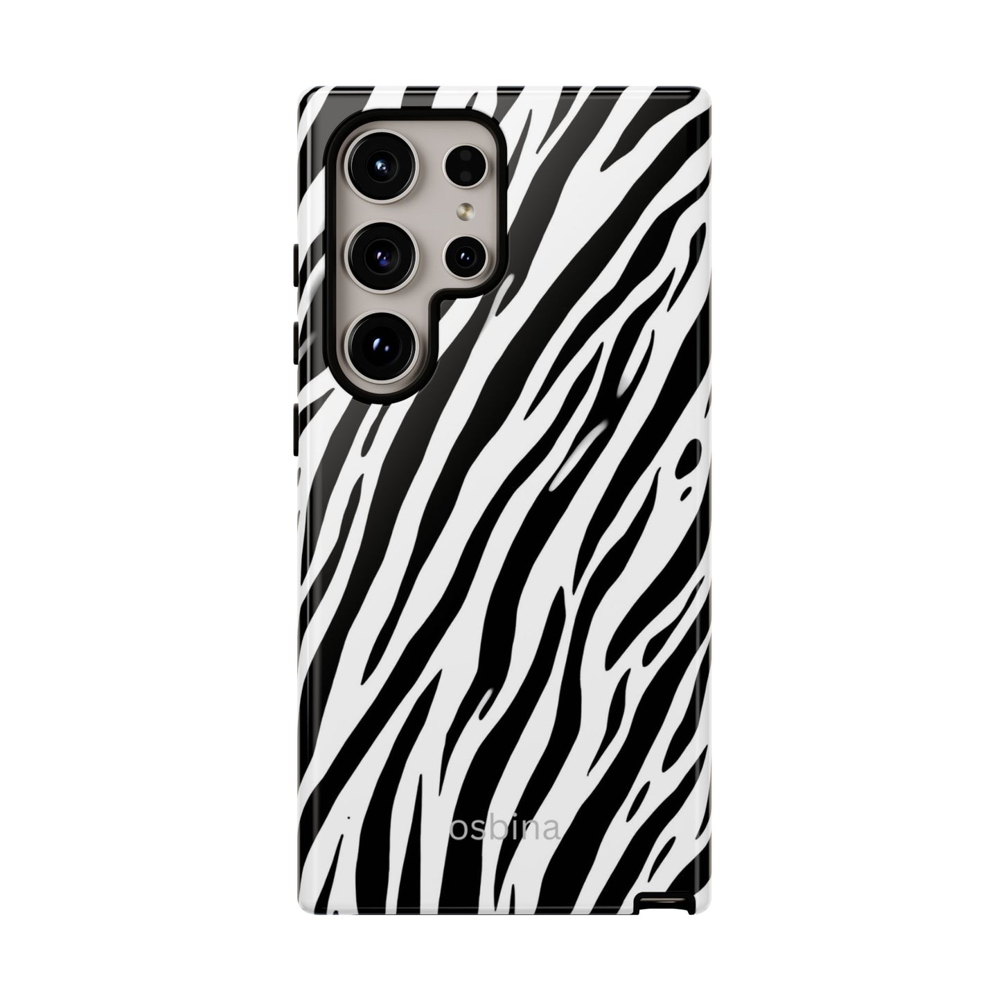 osbina | The Bengal Bold Stripe Case in White + Black | The Season Collective