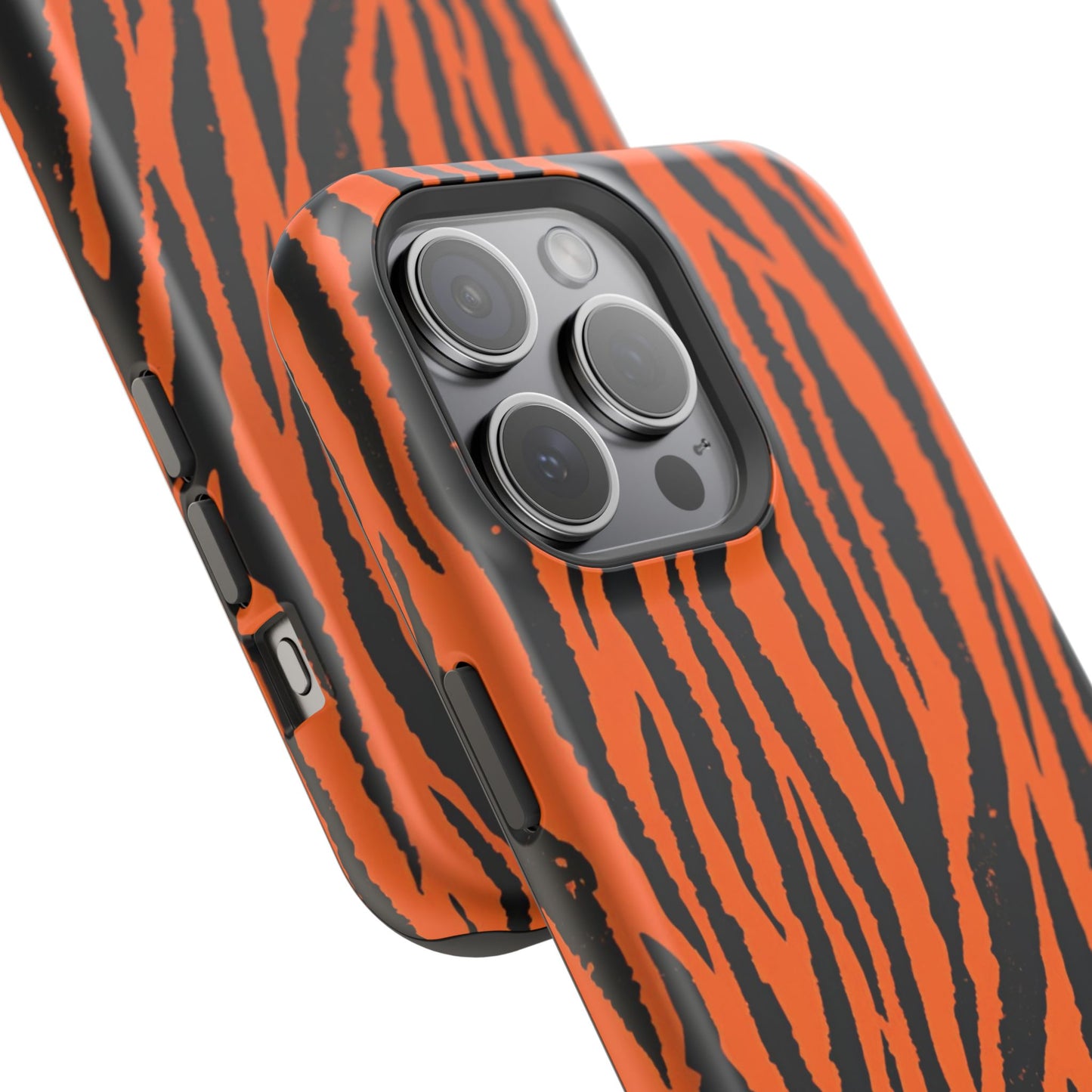 osbina | MagSafe Compatible for iPhone | Tiger, But Make It Chic — The Bengal Stripe Case in Orange + Black | The Season Collective