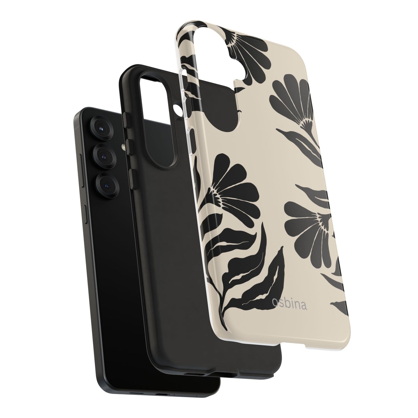 osbina | Obsidian Bloom Flower Phone Case | Modern Muse Collection