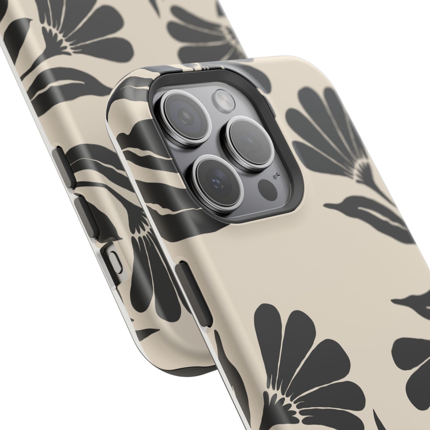 osbina | MagSafe compatible for iPhone | Obsidian Bloom Flower Phone Case | Modern Muse Collection