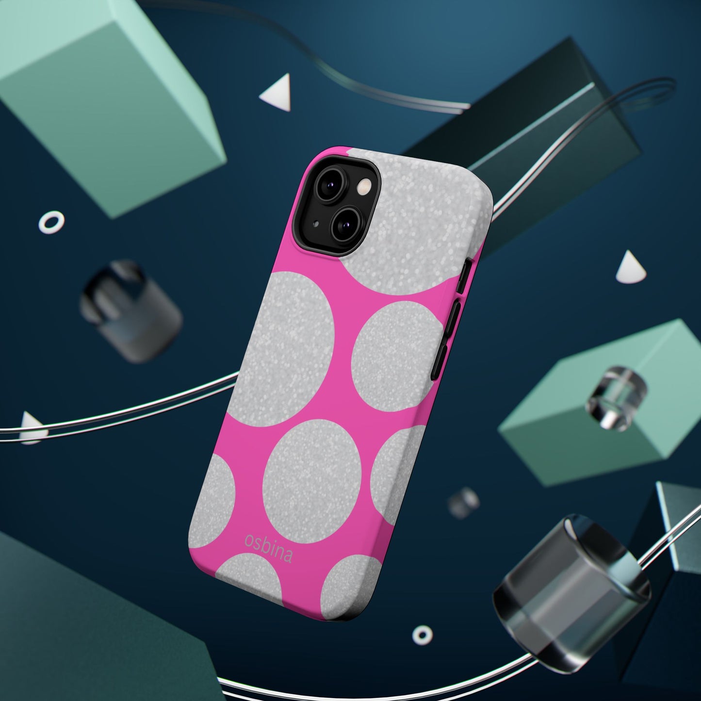 osbina | MagSafe compatible for iPhone | The Sparkling Bubbles Case | YAYOU Collection Supporting Shine Like Sable