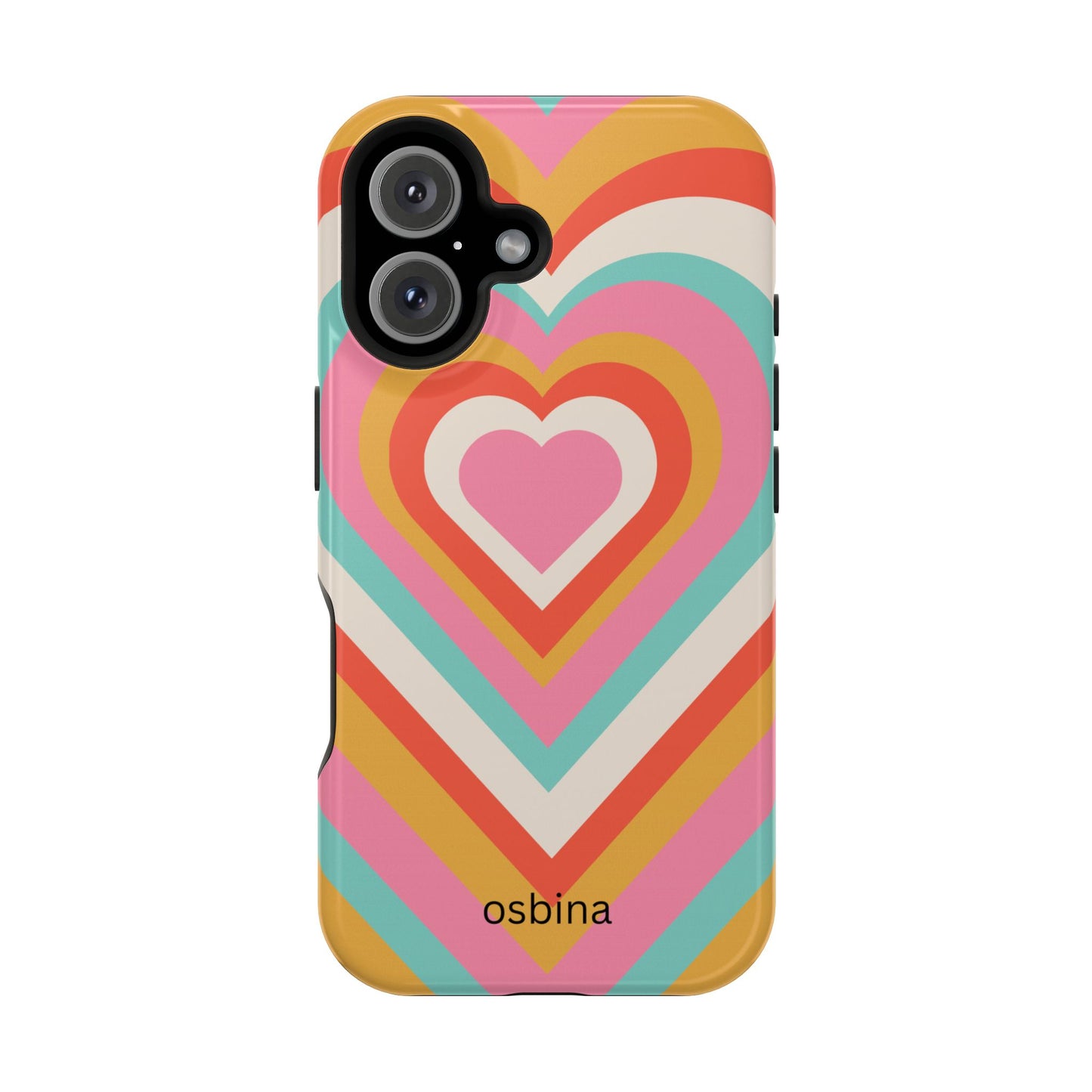 osbina | MagSafe compatible for iPhone | Heart Nouveau Phone Case | Modern Muse Collection