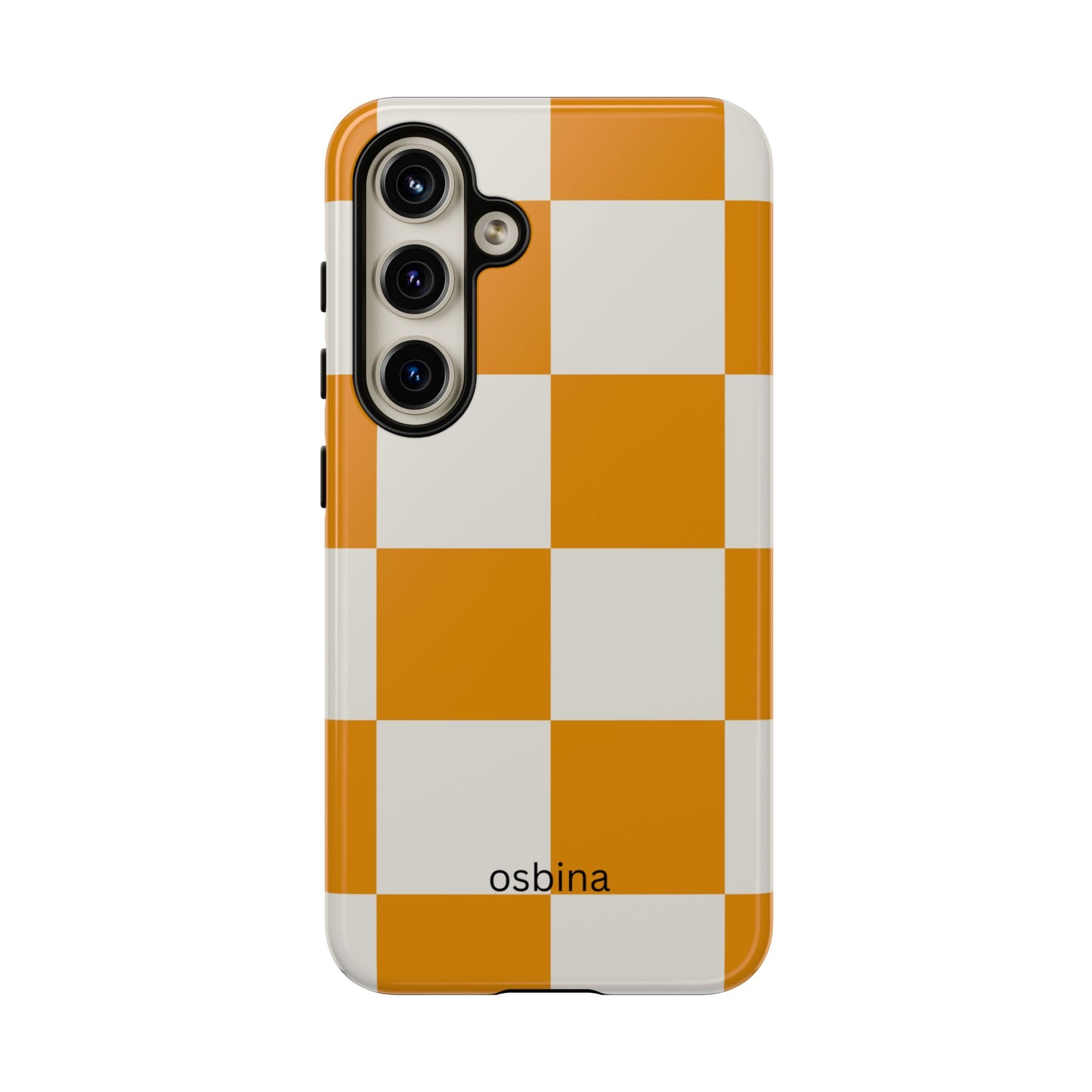 osbina | Check You Out — The Orange + White Check Case | The Season Collective