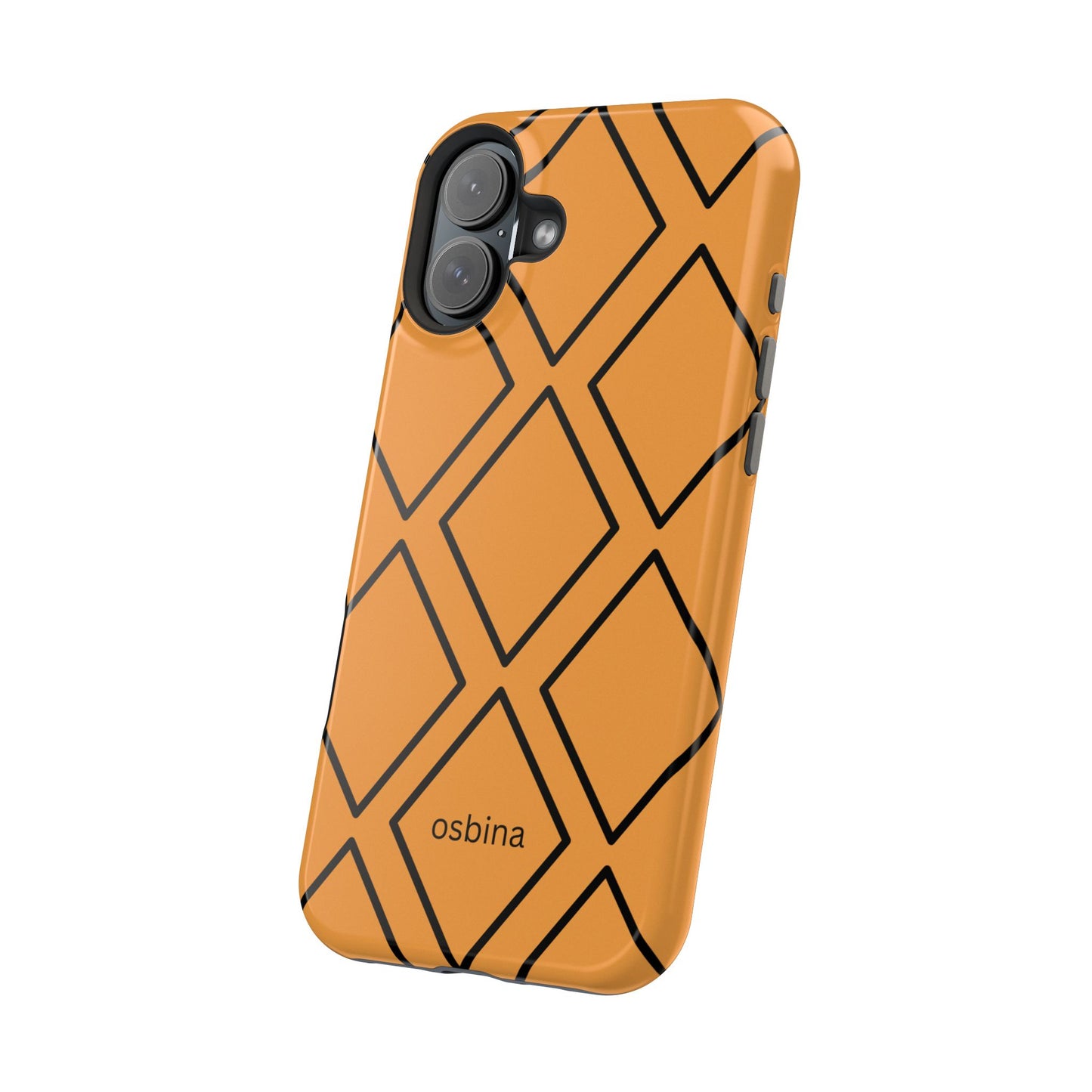 osbina | MagSafe Compatible for iPhone | Diamonds Are Your Phone’s Best Friend — The Orange + Black Diamond Case | The Season Collective