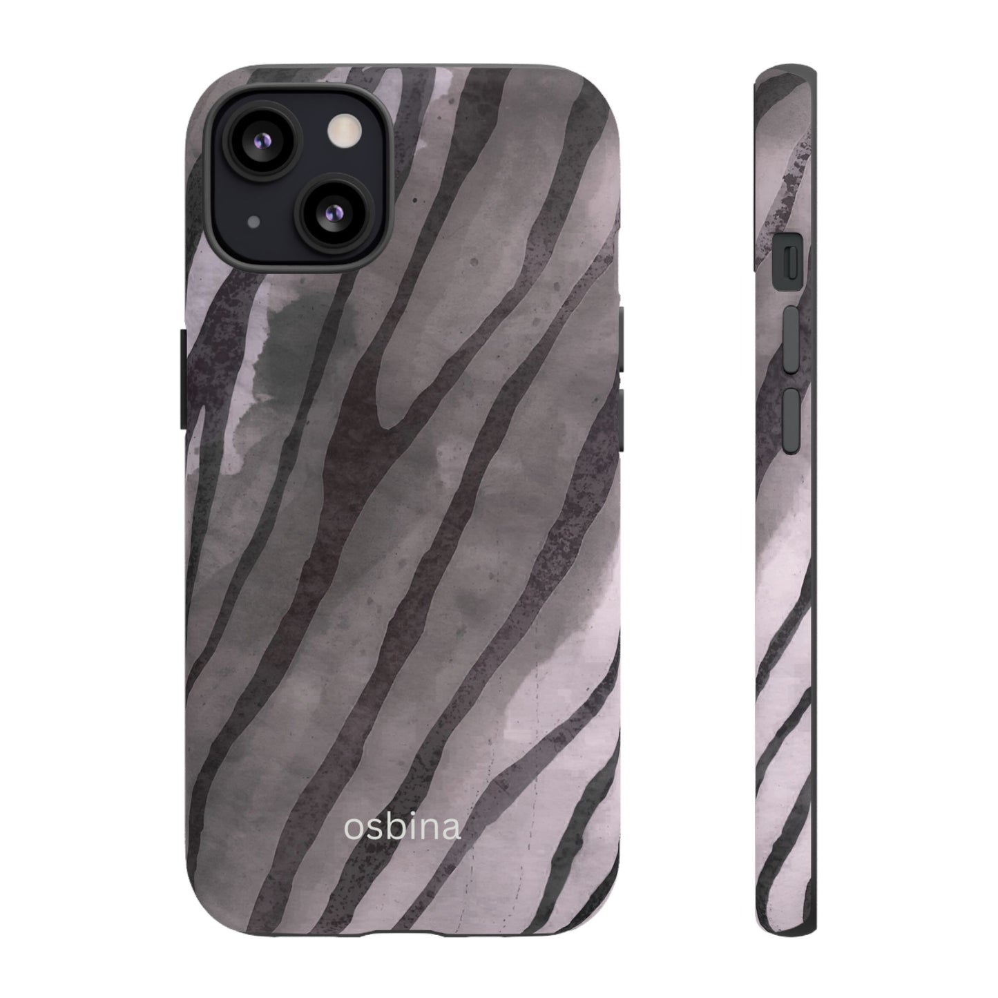 osbina | Stripes on Point — The Muted Gray + Black Tiger Case | The Season Collective