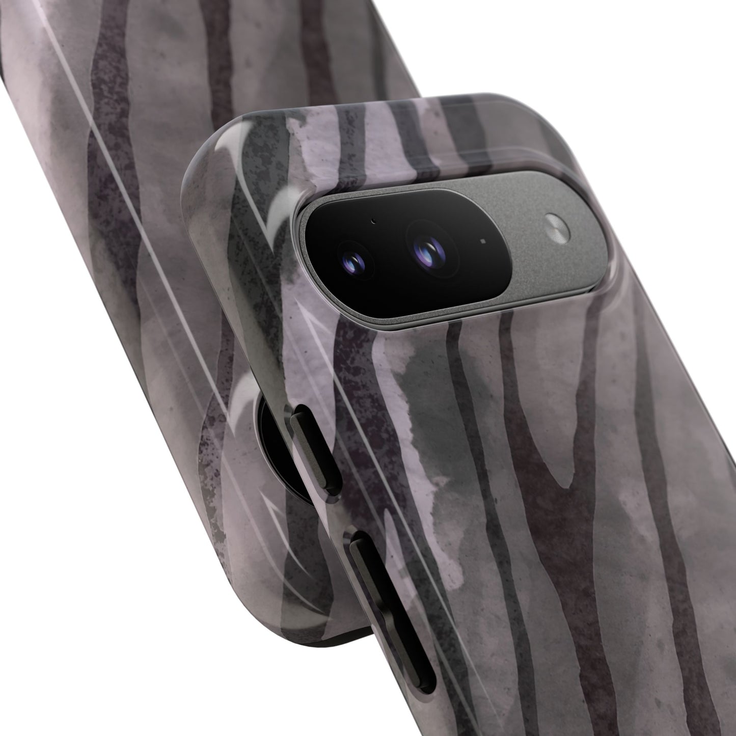 osbina | Stripes on Point — The Muted Gray + Black Tiger Case | The Season Collective