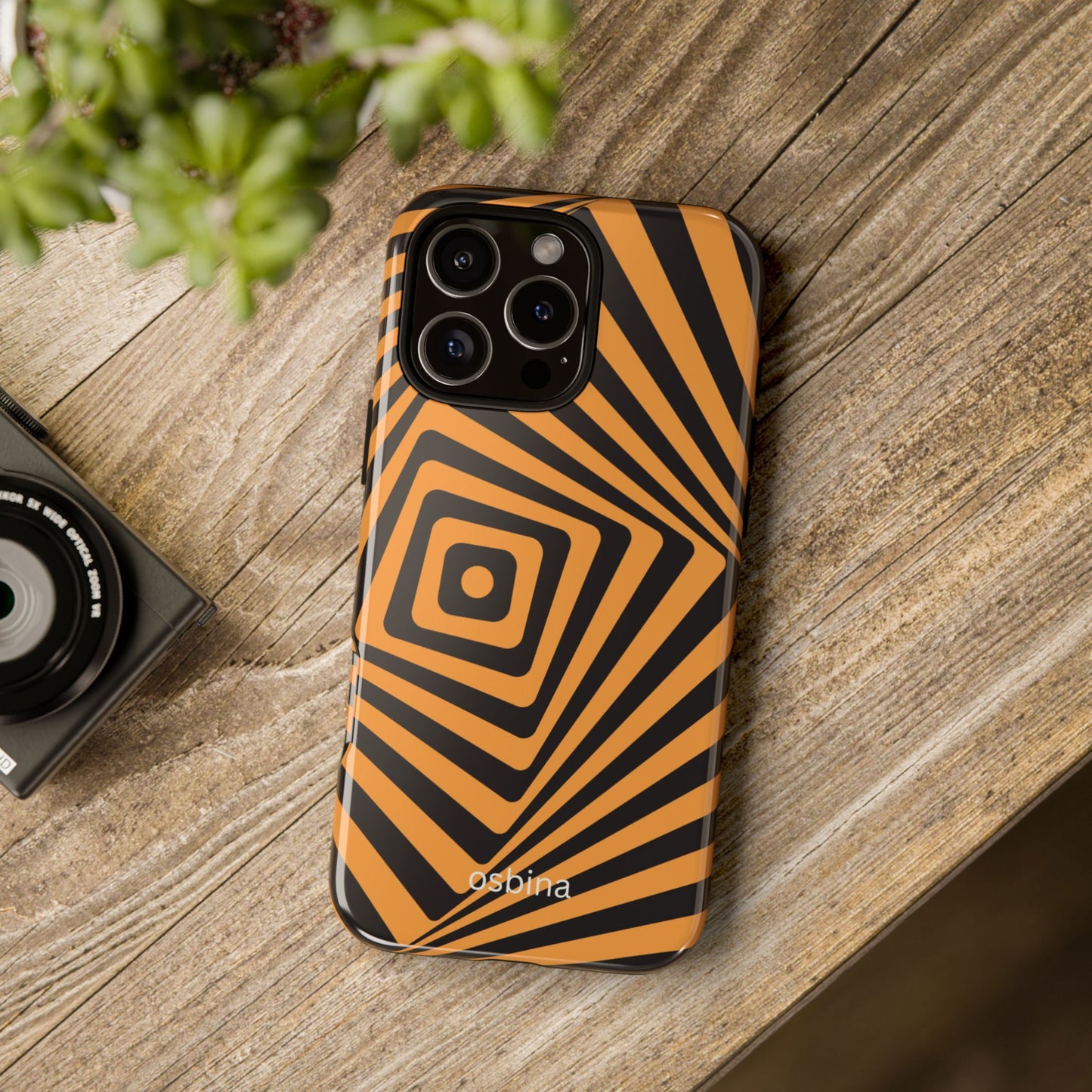 osbina | Step Into the Zone — The Orange + Black Spiral Case | The Season Collective