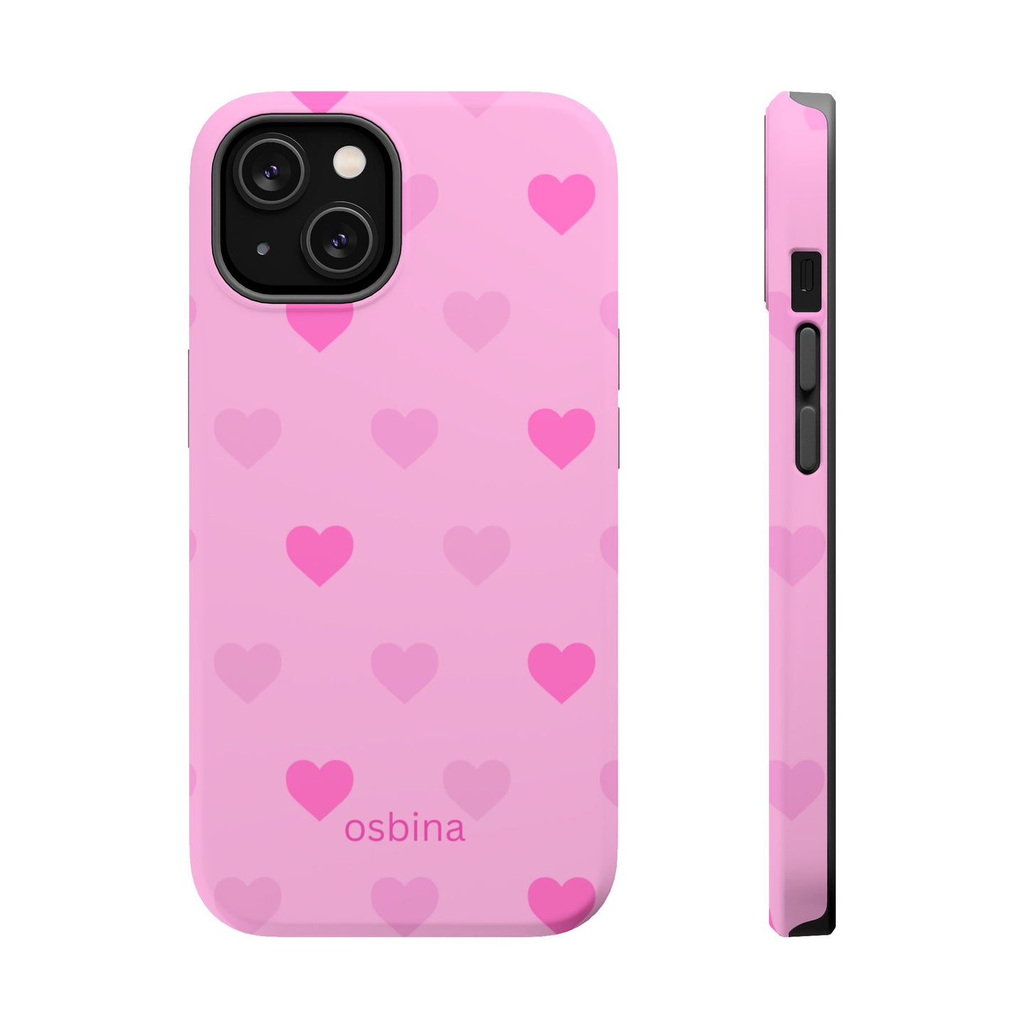 osbina | MagSafe compatible for iPhone | The Blushing Hearts Case | YAYOU Collection Supporting Shine Like Sable