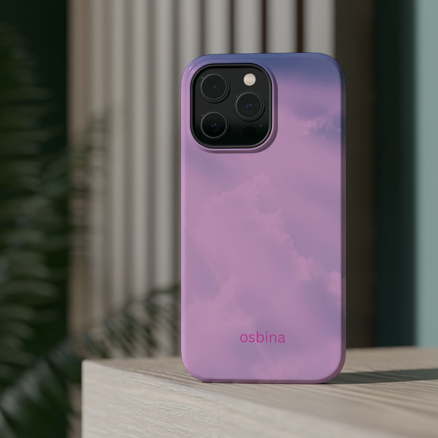 osbina | MagSafe compatible for iPhone | The Rosy Skies Case | YAYOU Collection Supporting Shine Like Sable