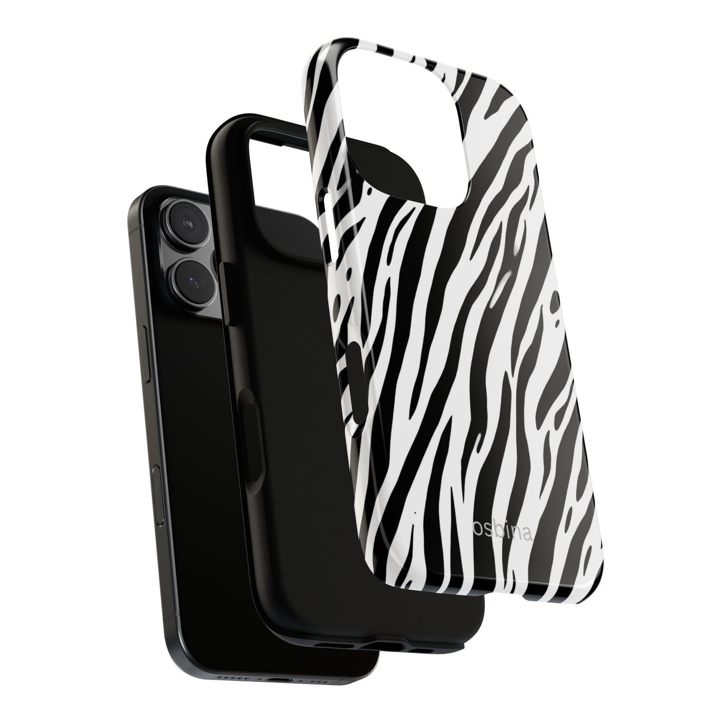 osbina | The Bengal Bold Stripe Case in White + Black | The Season Collective