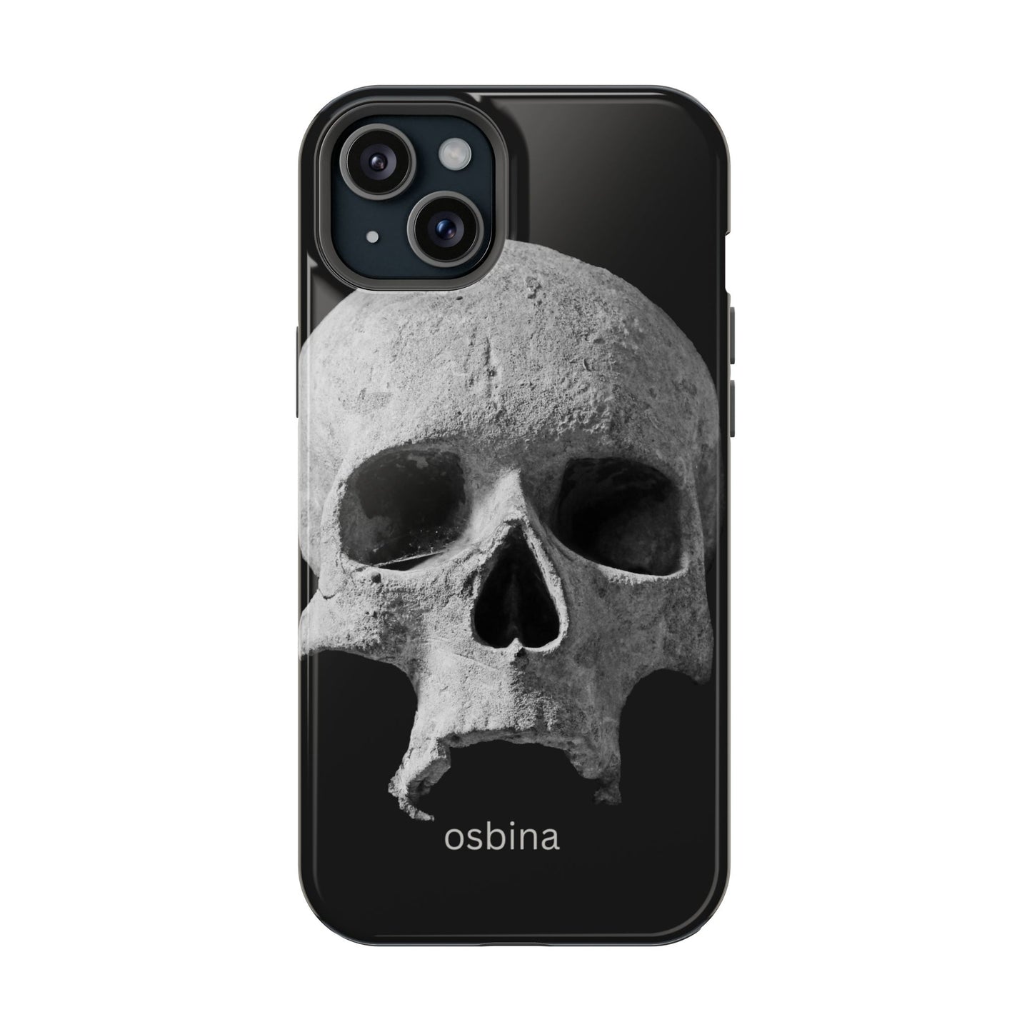 osbina | MagSafe compatible for iPhone | White Skull Phone Case | Season Collective Collection