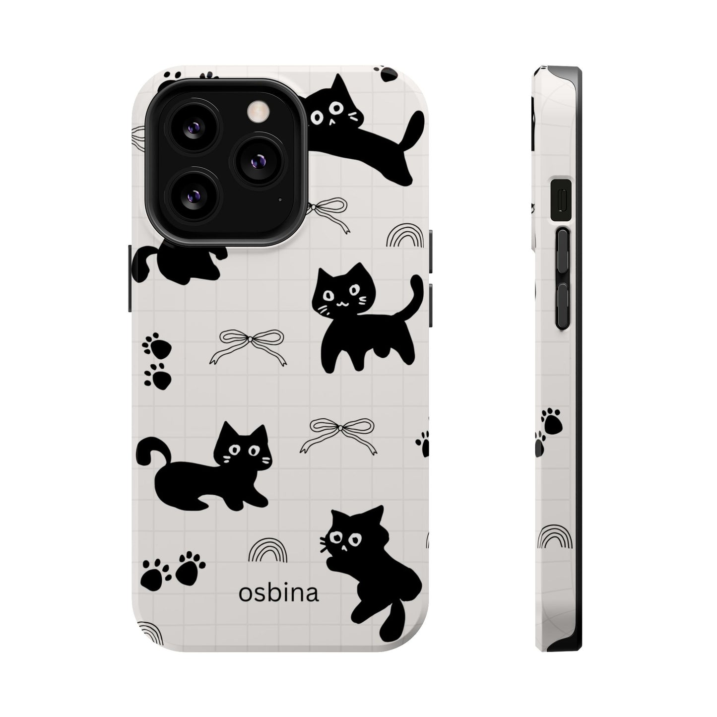 osbina | MagSafe compatible for iPhone | Meow Mode Cat Phone Case | The Season Collective