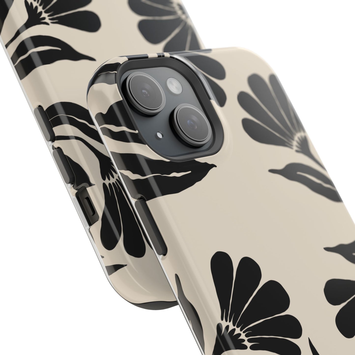 osbina | MagSafe compatible for iPhone | Obsidian Bloom Flower Phone Case | Modern Muse Collection