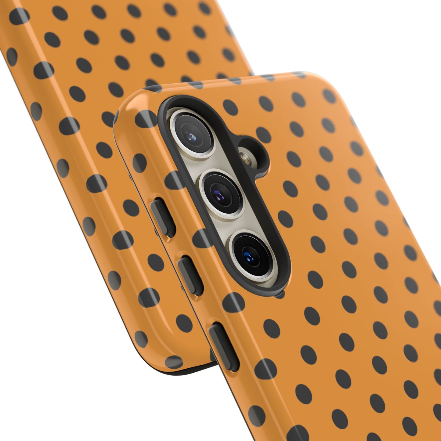 osbina | Spot On Chic — The Orange + Black Polka Dot Case | The Season Collective