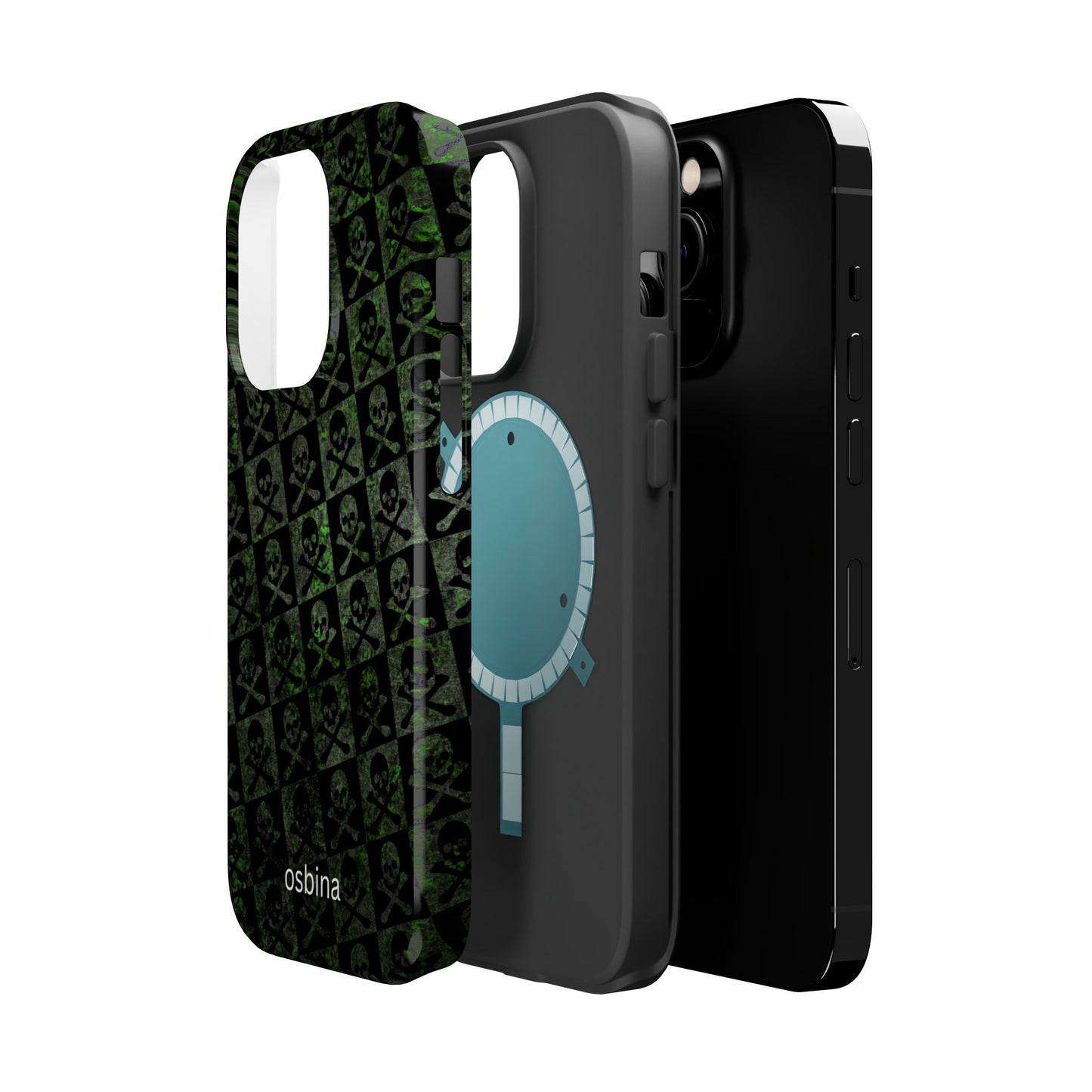 osbina | MagSafe compatible for iPhone | Skull & Crossbones Phone Case | Season Collective Collection