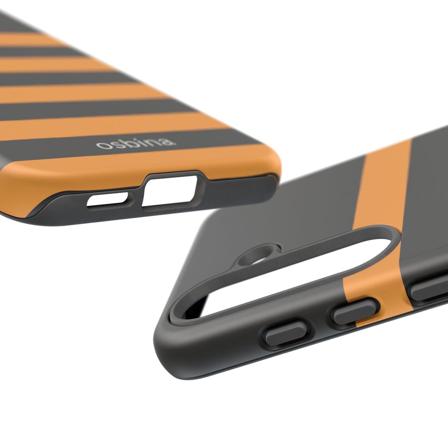 osbina | The Horizon Stripe Case in Black + Orange | The Season Collective