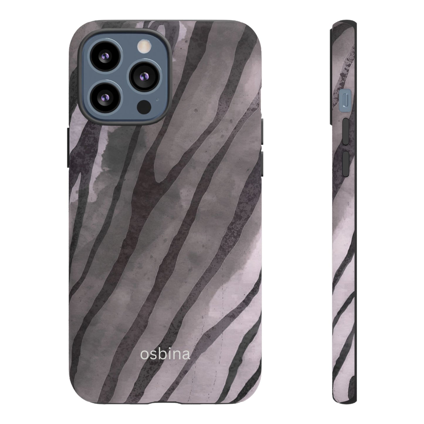 osbina | Stripes on Point — The Muted Gray + Black Tiger Case | The Season Collective