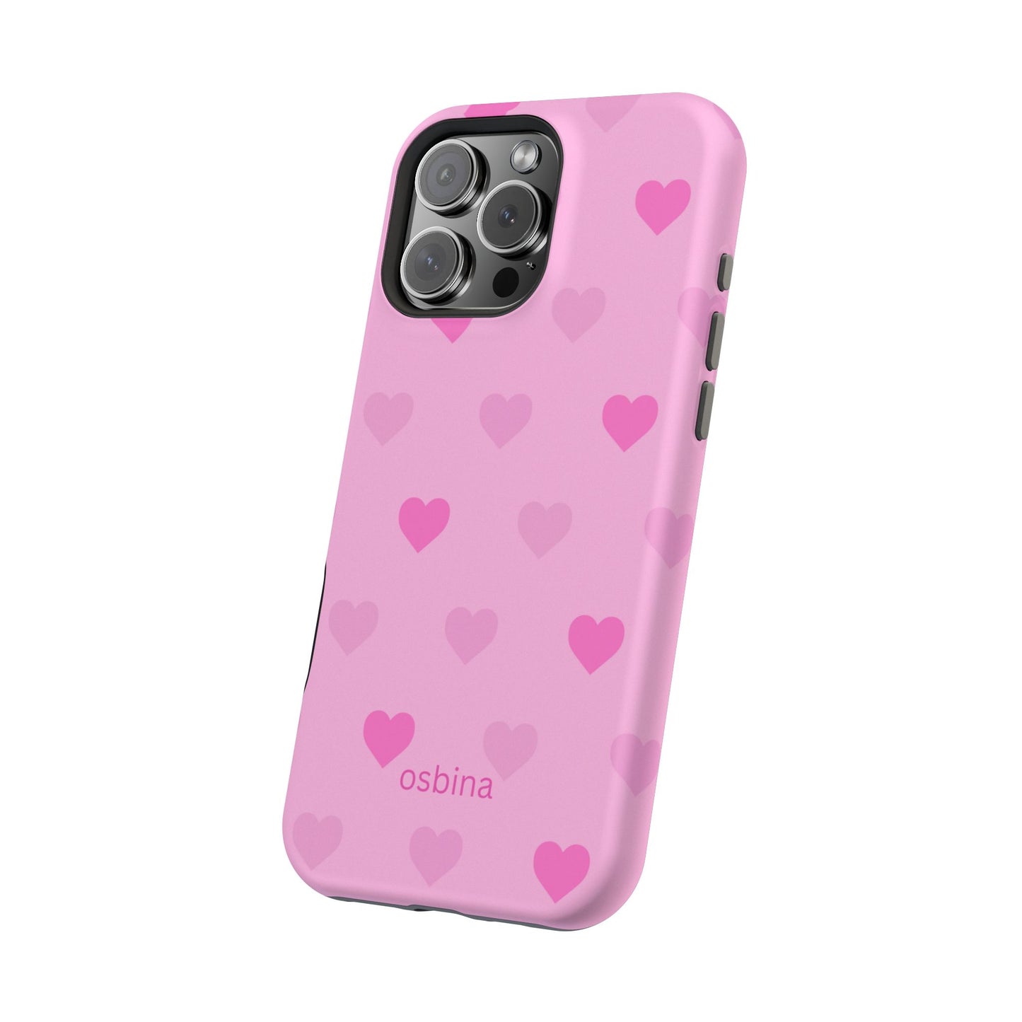 osbina | MagSafe compatible for iPhone | The Blushing Hearts Case | YAYOU Collection Supporting Shine Like Sable
