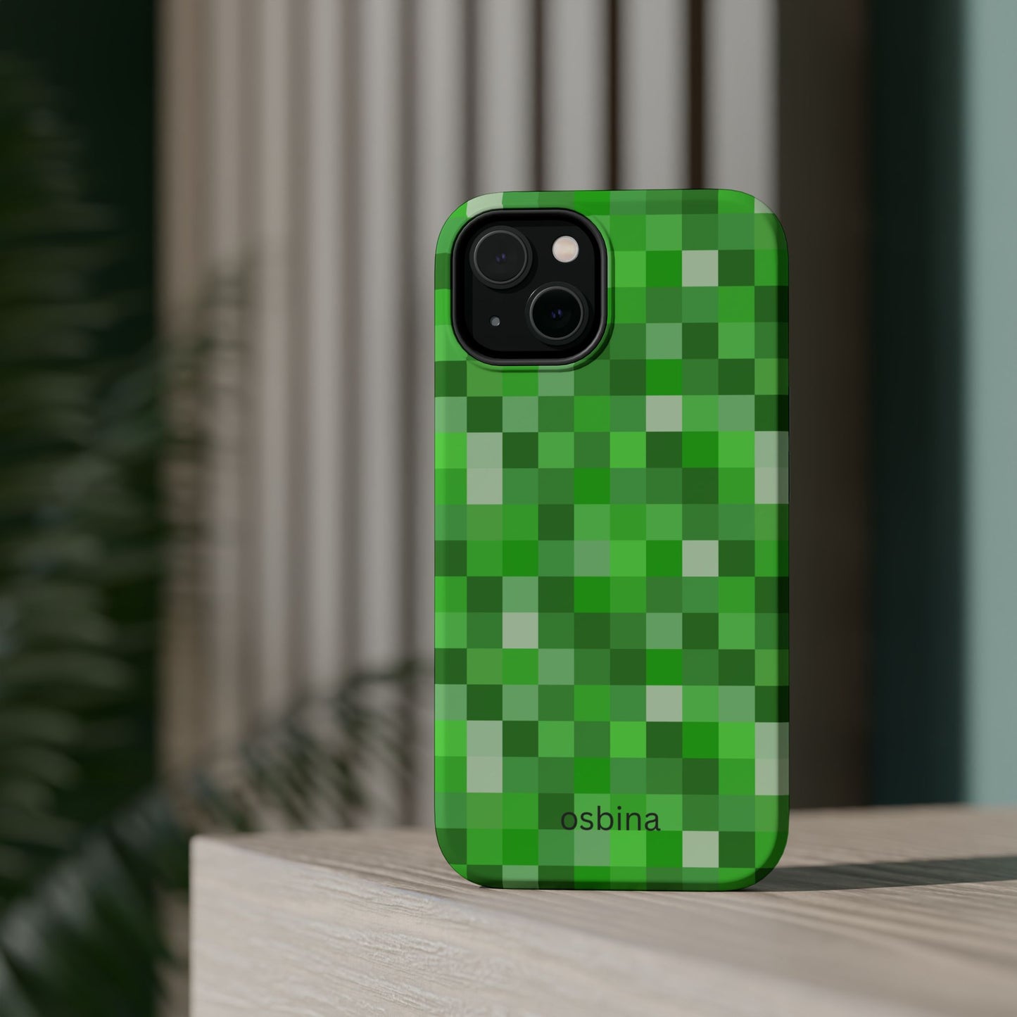osbina | MagSafe compatible for iPhone | Mosaic Viridis Phone Case | Color Edit Collection