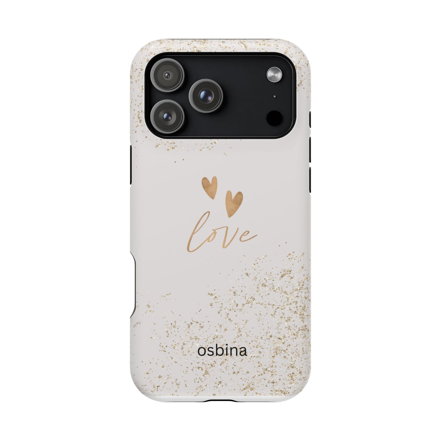 osbina | MagSafe compatible for iPhone | Golden Amour Phone Case | Modern Muse Collection