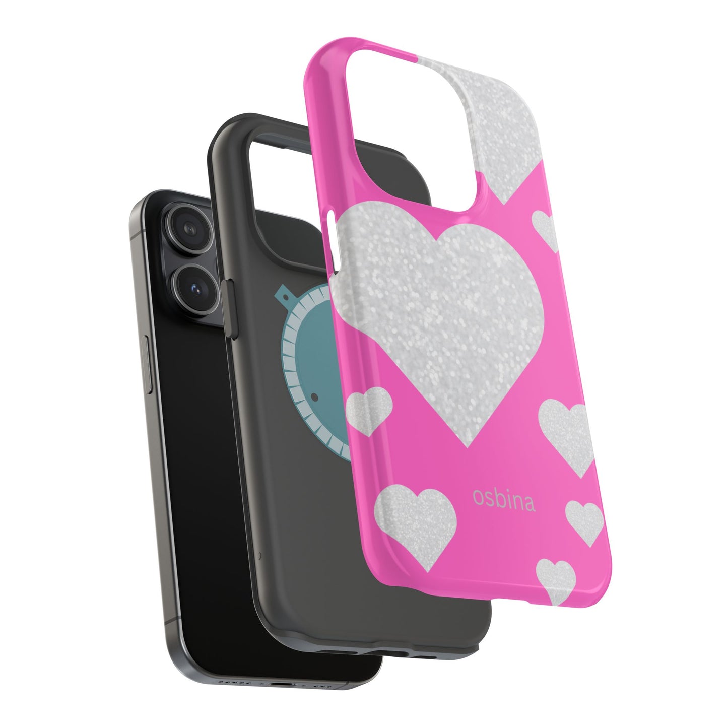 osbina | MagSafe compatible for iPhone | The Shimmering Love Case | YAYOU Collection Supporting Shine Like Sable