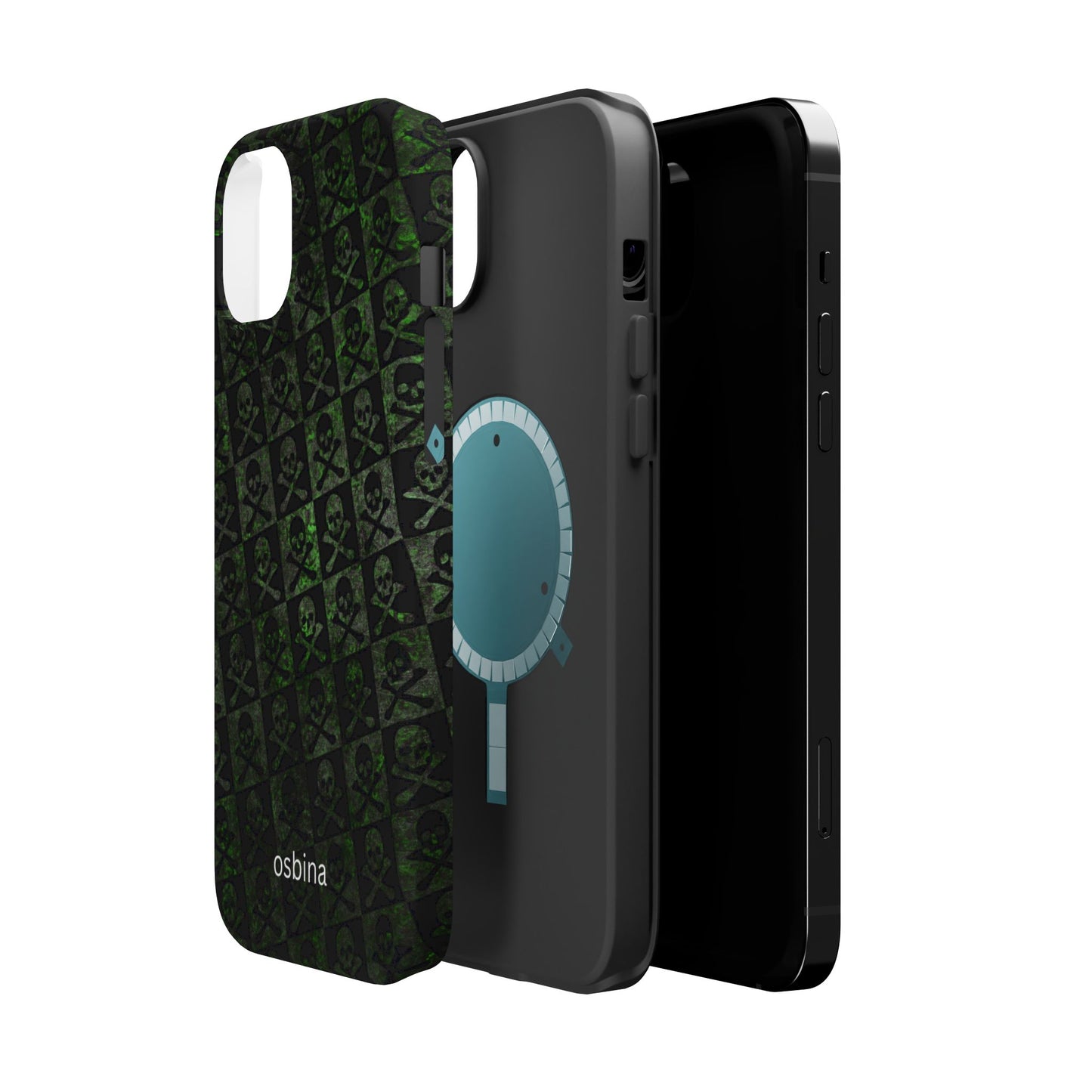 osbina | MagSafe compatible for iPhone | Skull & Crossbones Phone Case | Season Collective Collection