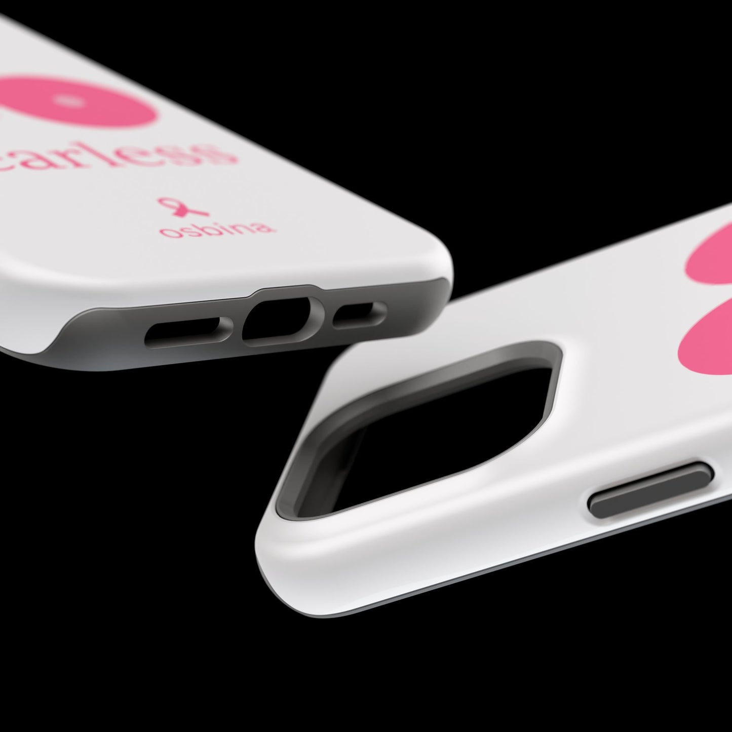 osbina | MagSafe compatible for iPhone | Limited Edition The Fearless Tatas Case in Light Pink + Soft Pink + Hot Pink | The Pink October Collection | Inspired By