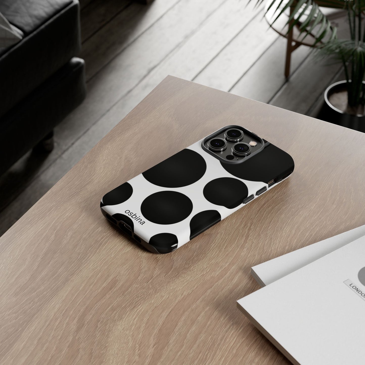 osbina | The Noir Bubbles Phone Case | Modern Muse Collection
