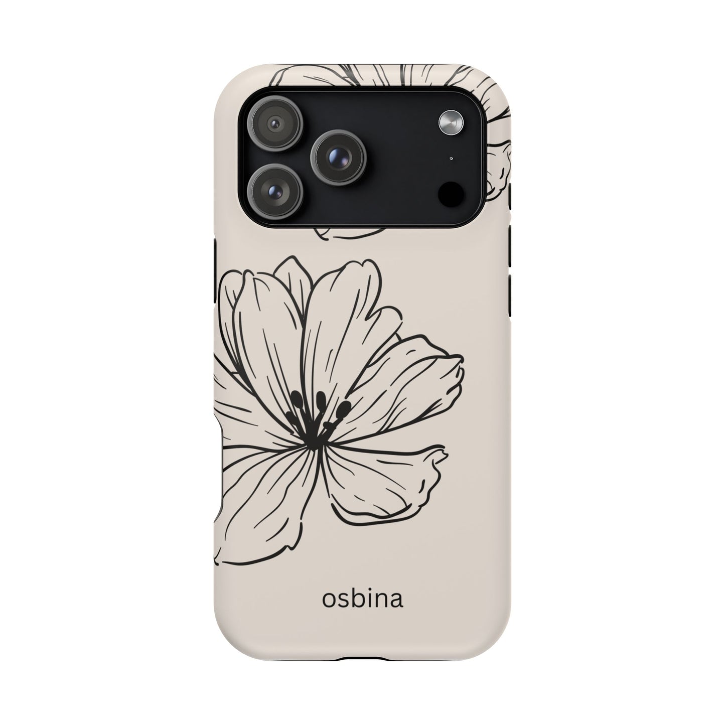 osbina | MagSafe compatible for iPhone | Poppy Whisper Phone Case | Modern Muse Collection