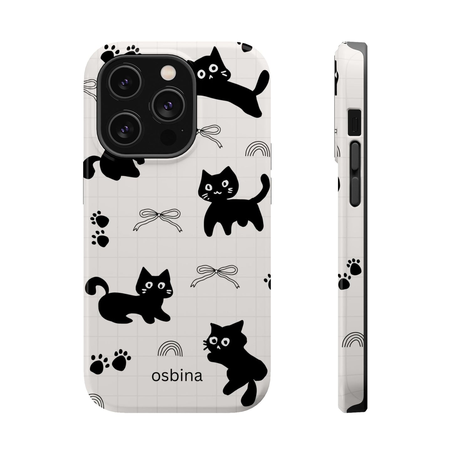 osbina | MagSafe compatible for iPhone | Meow Mode Cat Phone Case | The Season Collective