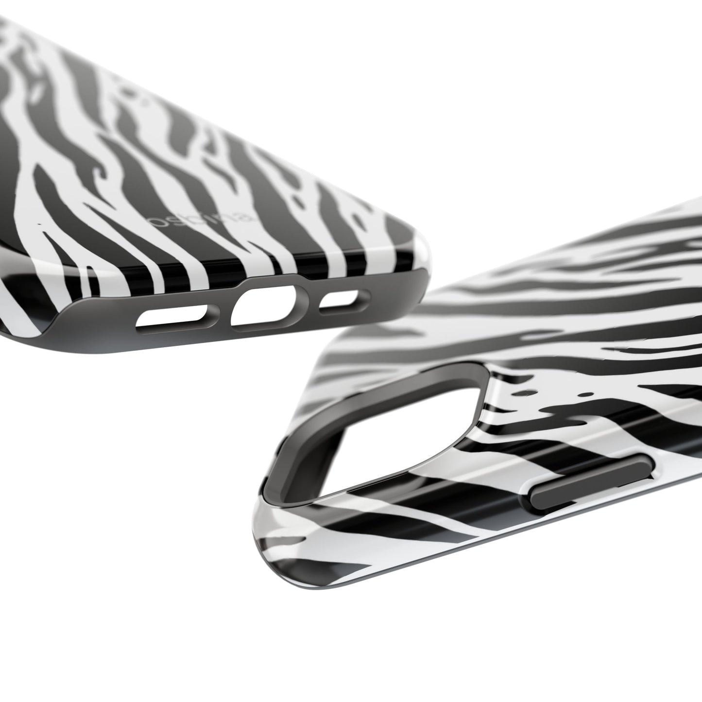 osbina | MagSafe Compatible for iPhone | The Bengal Bold Stripe Case in White + Black | The Season Collective
