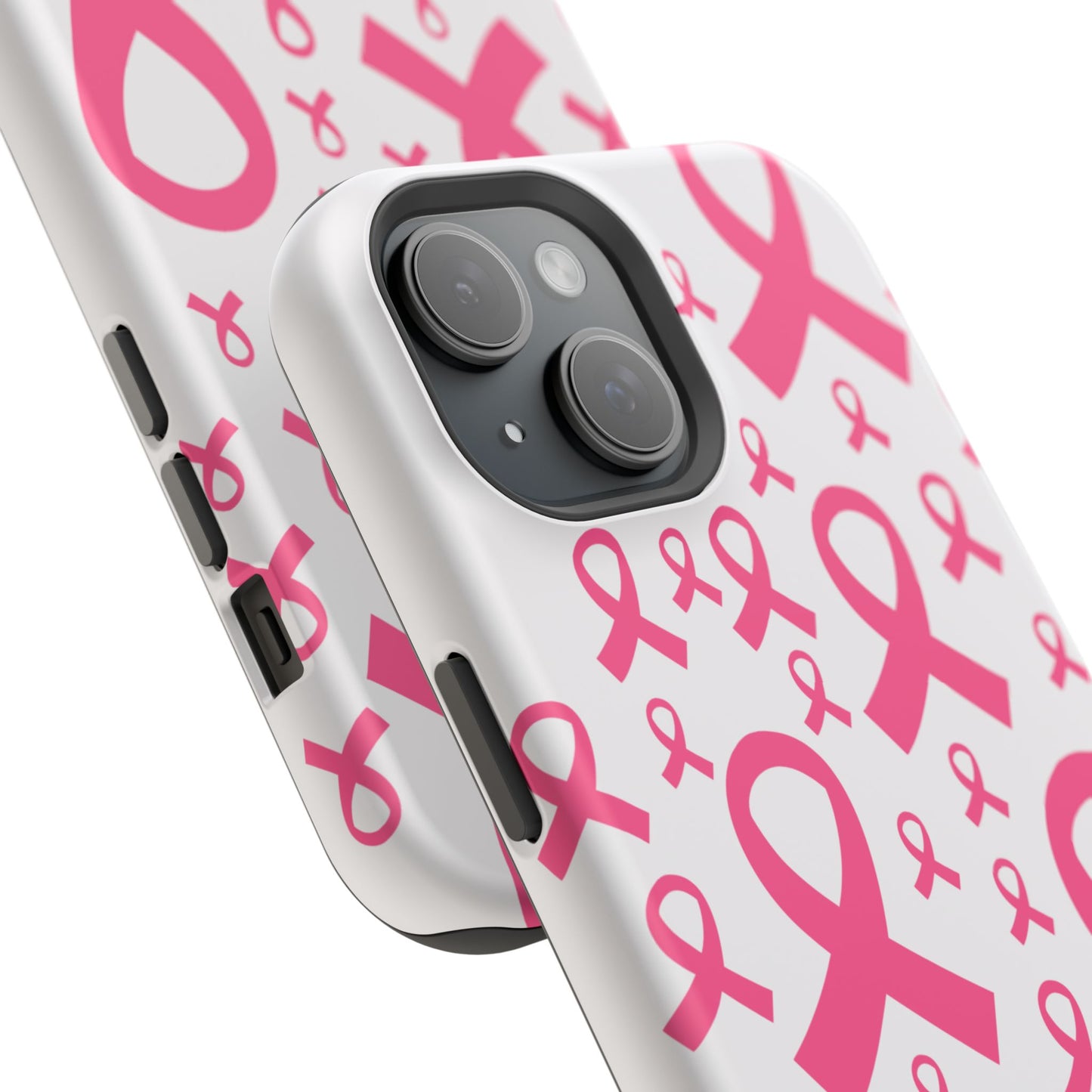 osbina | MagSafe compatible for iPhone | Limited Edition Strength in Ribbons Case in Light Pink + Soft Pink + Hot Pink | The Pink October Collection | Inspired By
