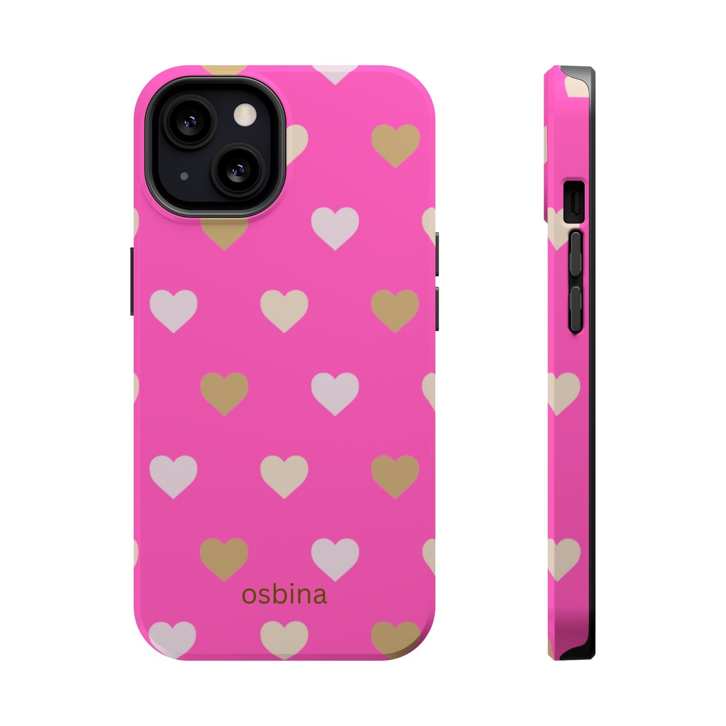 osbina | MagSafe compatible for iPhone | The Golden Hour Hearts Case | YAYOU Collection Supporting Shine Like Sable