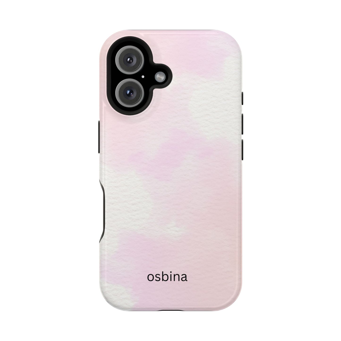 osbina | MagSafe compatible for iPhone | Pink Cotton Cloud Phone Case | Modern Muse Collection