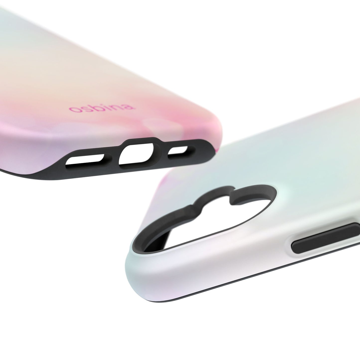 osbina | MagSafe compatible for iPhone | The Cotton Candy Hearts Case | YAYOU Collection Supporting Shine Like Sable