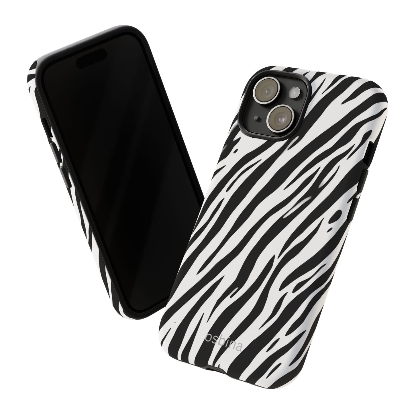 osbina | The Bengal Bold Stripe Case in White + Black | The Season Collective