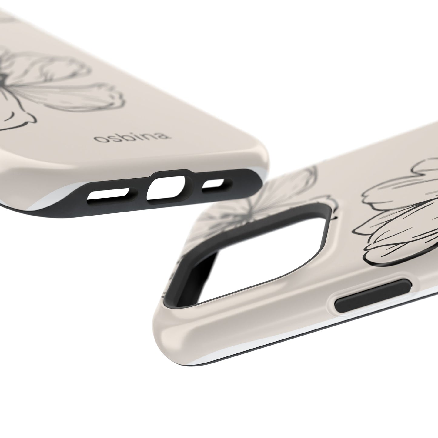 osbina | MagSafe compatible for iPhone | Poppy Whisper Phone Case | Modern Muse Collection