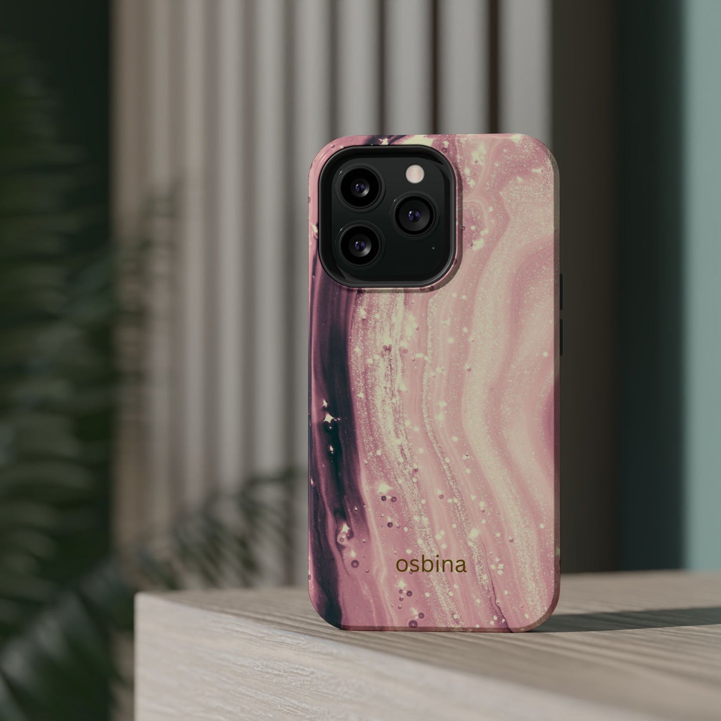 osbina | MagSafe compatible for iPhone | The Amethyst Glow Phone Case | Modern Muse Collection