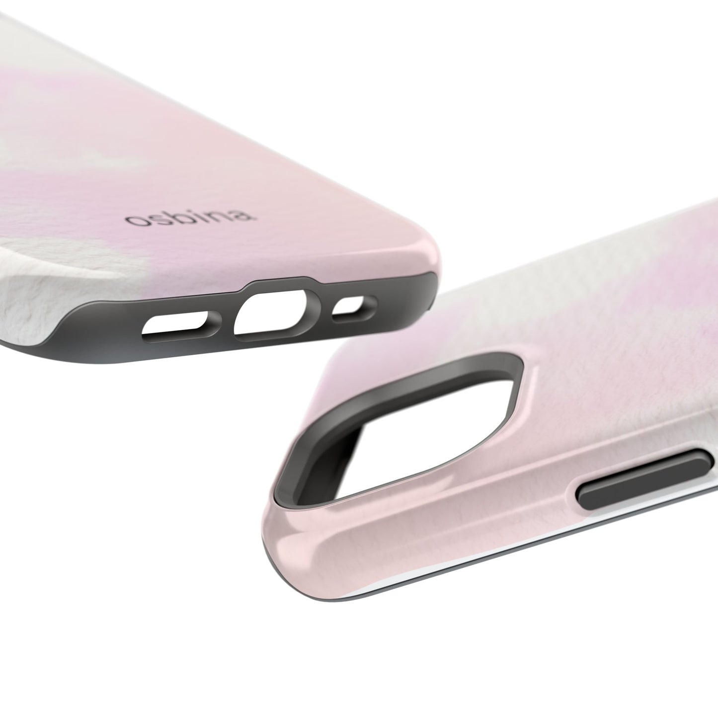 osbina | MagSafe compatible for iPhone | Pink Cotton Cloud Phone Case | Modern Muse Collection