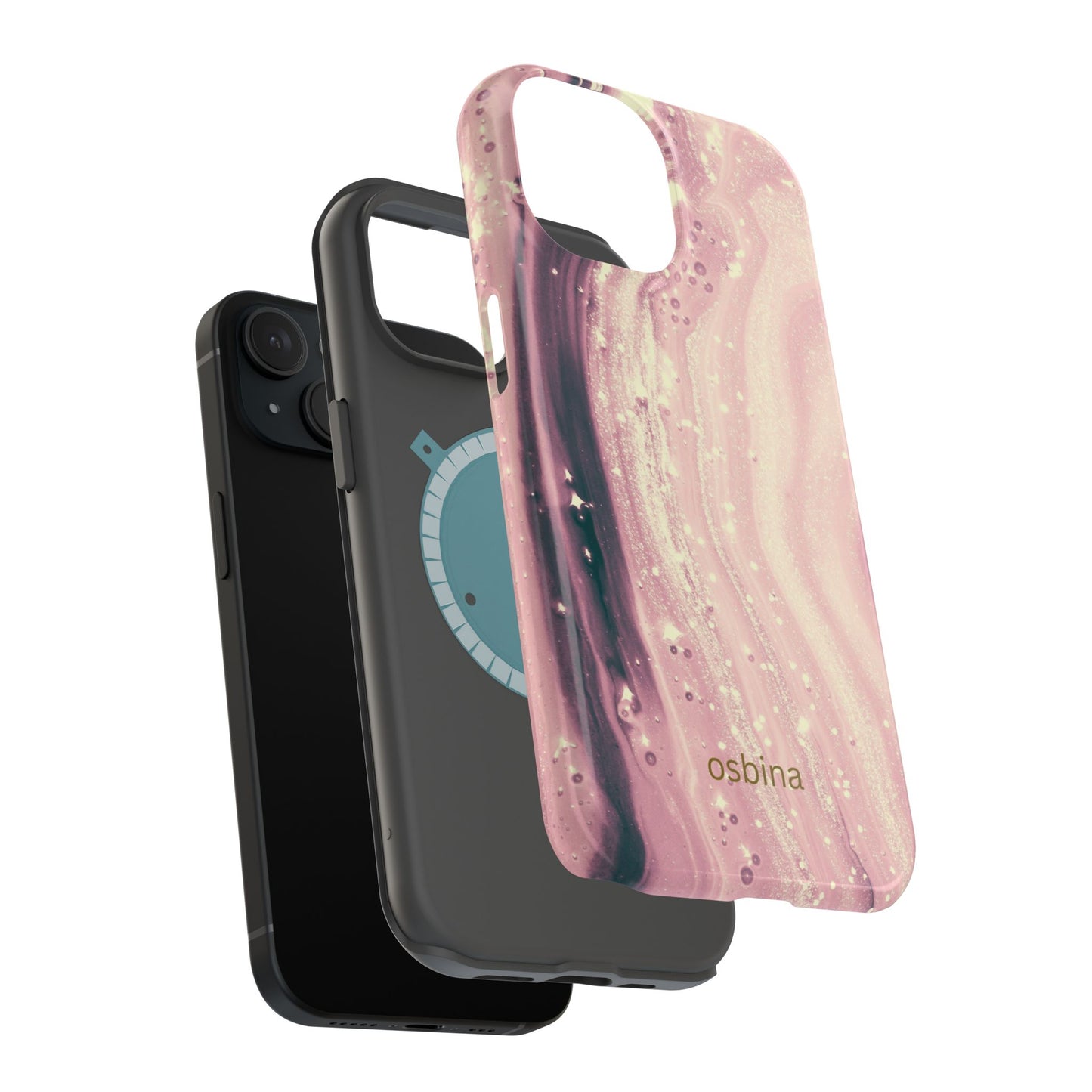 osbina | MagSafe compatible for iPhone | The Amethyst Glow Phone Case | Modern Muse Collection