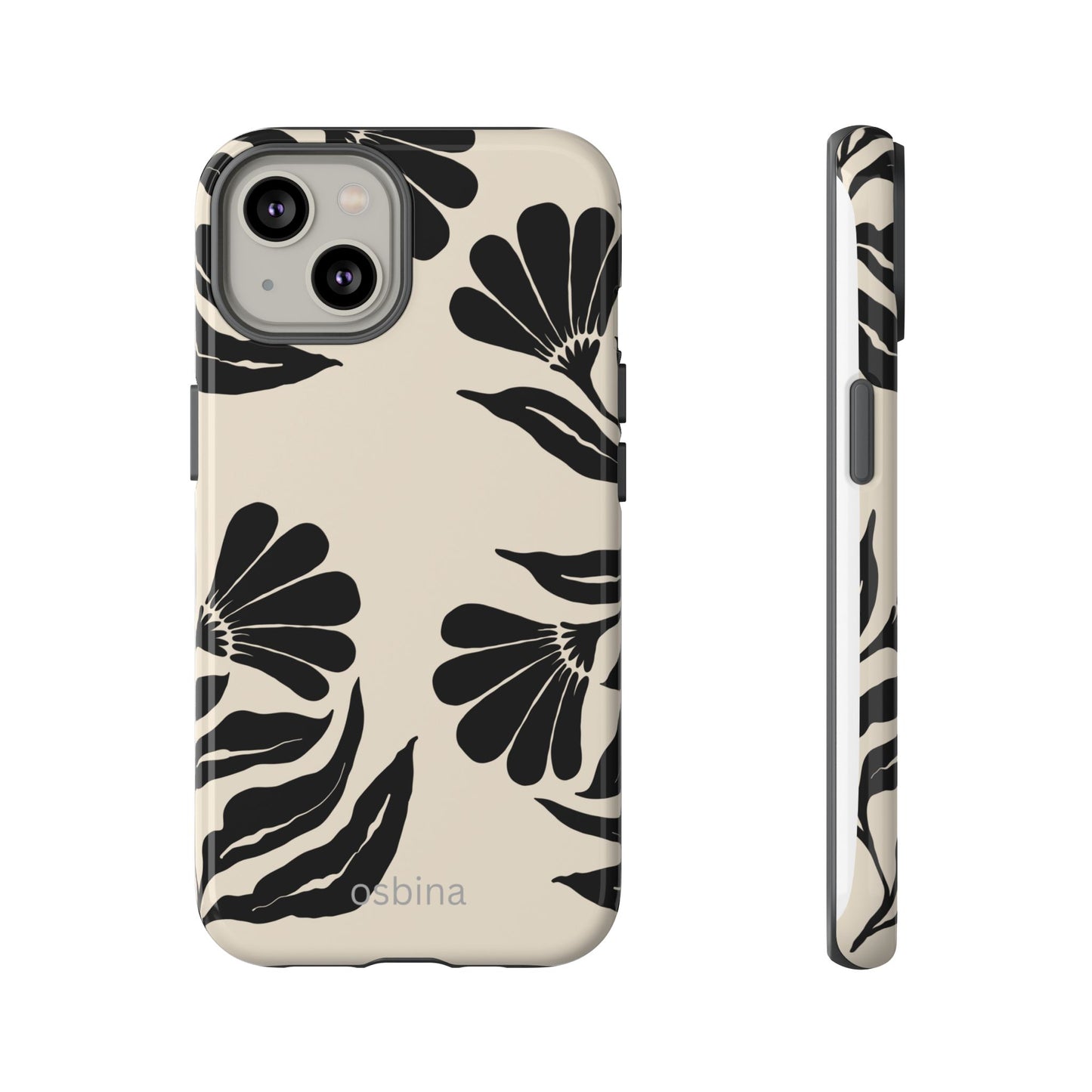 osbina | Obsidian Bloom Flower Phone Case | Modern Muse Collection