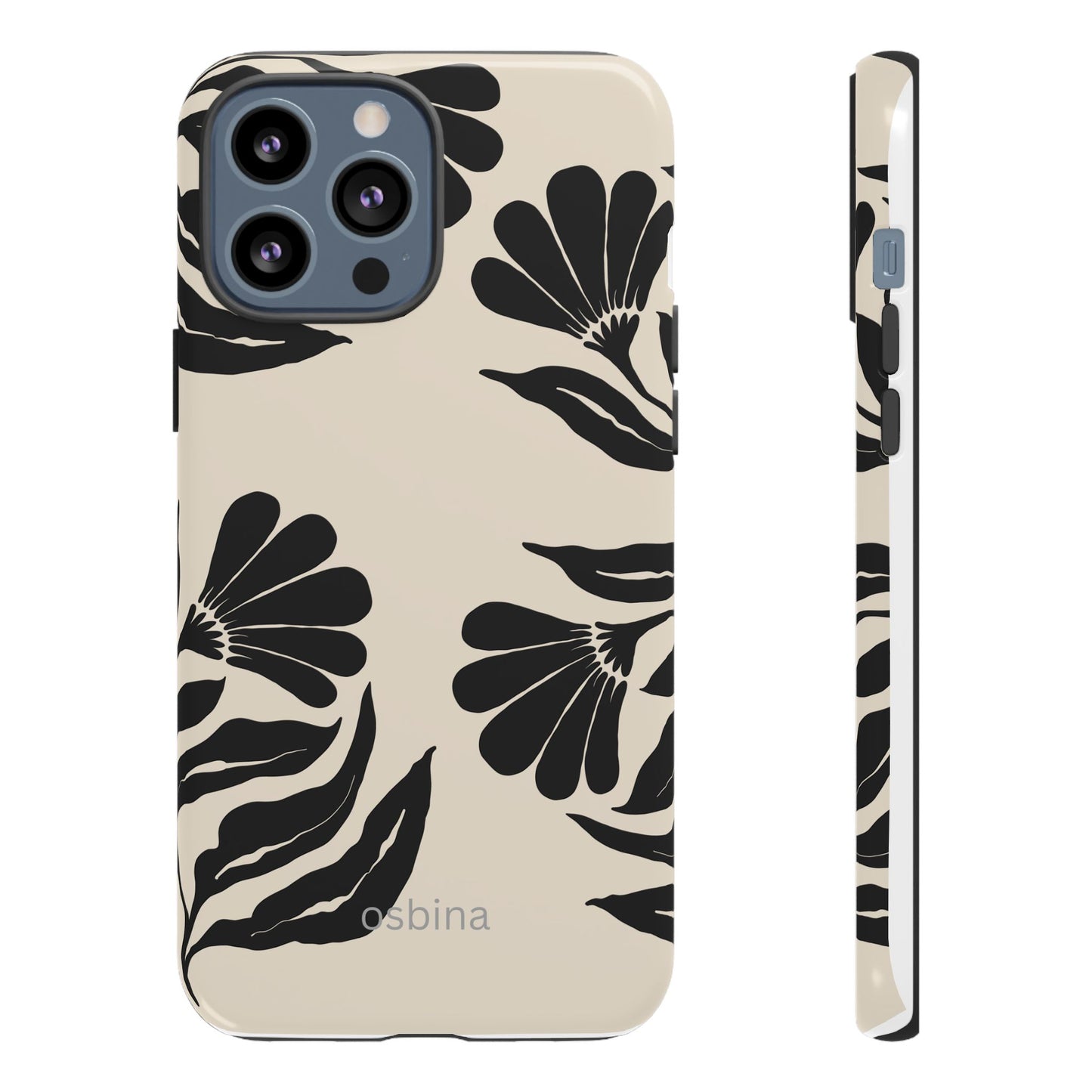 osbina | Obsidian Bloom Flower Phone Case | Modern Muse Collection