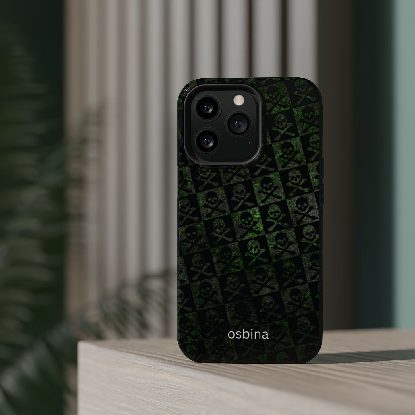 osbina | MagSafe compatible for iPhone | Skull & Crossbones Phone Case | Season Collective Collection