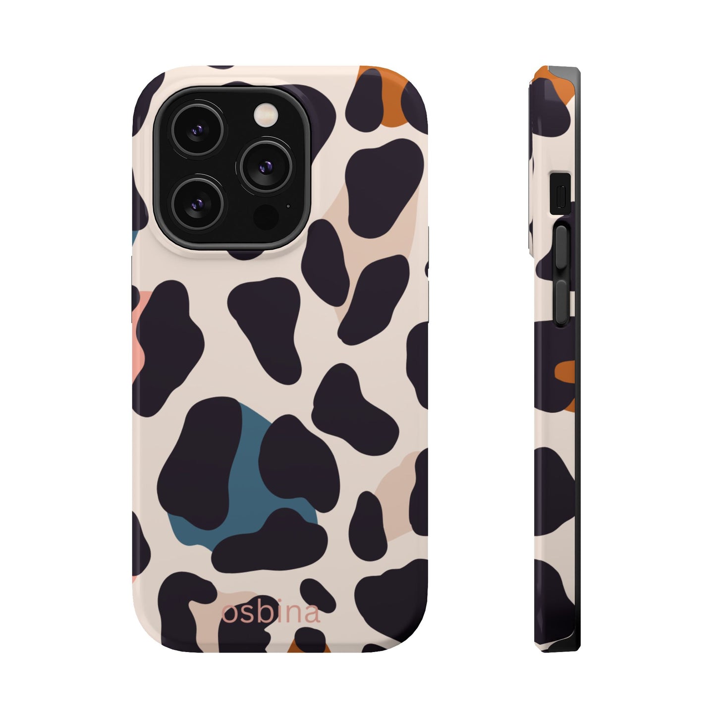 osbina | MagSafe compatible for iPhone | Leopard Luxe Color Pop Leopard Print Phone Case | Modern Muse Collection