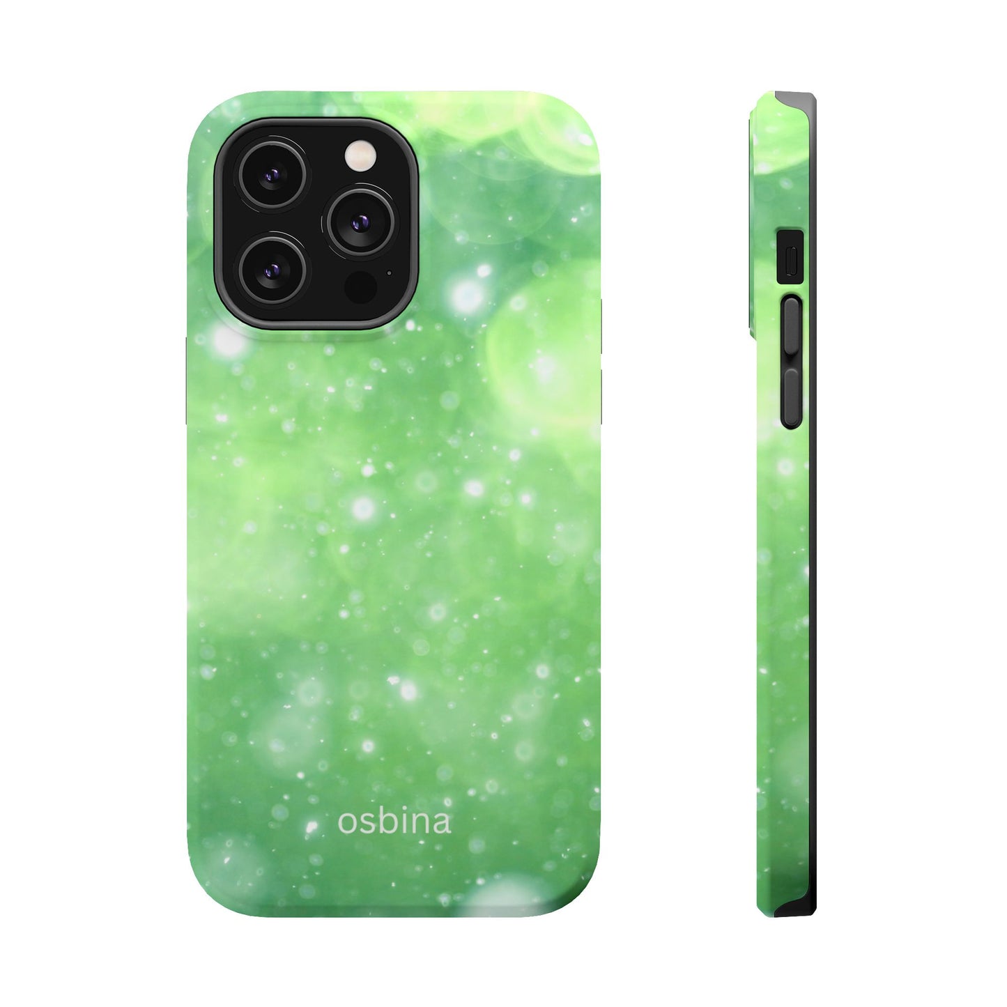osbina | MagSafe compatible for iPhone | Verdant Bubbles Phone Case | Color Edit Collection